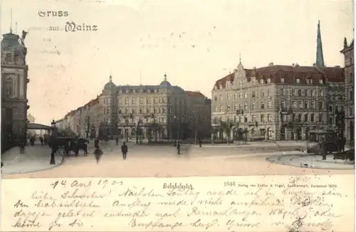 Gruss aus Mainz - Bahnhofsplatz -698884