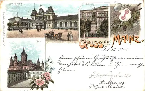 Gruss aus Mainz - Litho -699026
