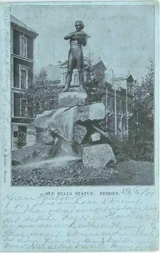 Bergen - Ole Bulls Statue -699046