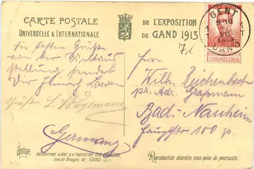 Exposition Universelle de Gand 1913 -699210