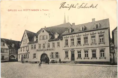 Gruss aus Röttingen a. Tauber - Gasthof zum Ochsen -699346