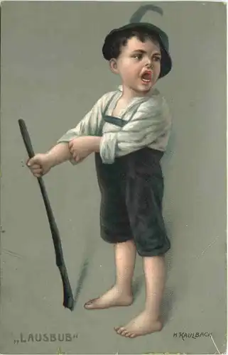 Künstler Ak H. Kaulbach - Lausbub -699446
