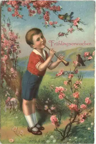 Kind mit Flöte -699558