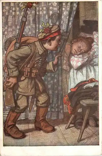 Hessische Trachten - Künstlerkarte -699668