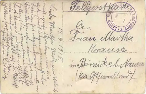 Raucourt 1914/15 - Feldpost -699726