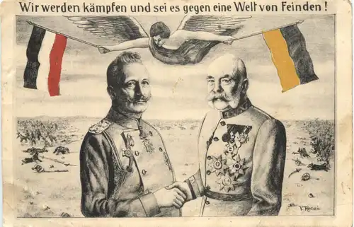 Kaiser Wilhelm II und Franz Josef -699870