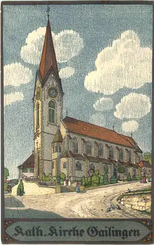 Kath. Kirche Gailingen - Künstler Ak Nohl -699988