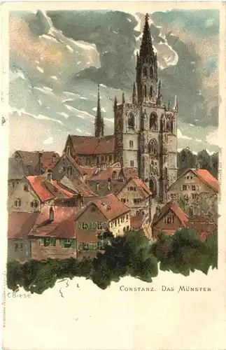 Konstanz - Das Münster - Litho -699980