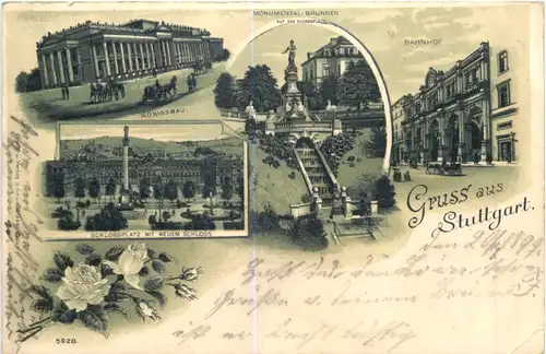 Gruss aus Stuttgart - Litho -700062