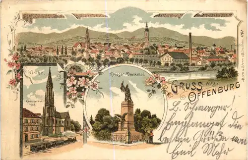 Gruss aus Offenburg - Litho -700060