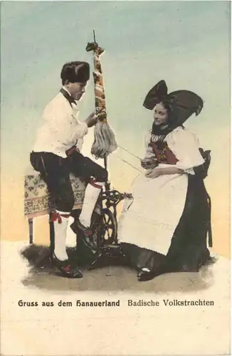 Gruss aus dem Hanauerland - Volkstracht -700182