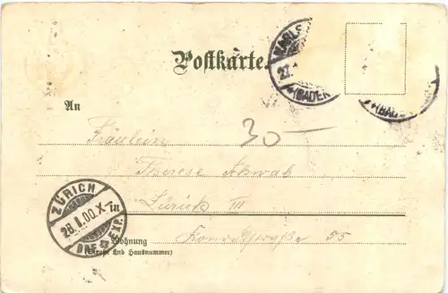 Karlsruhe - Kriegstrasse - Litho -700216