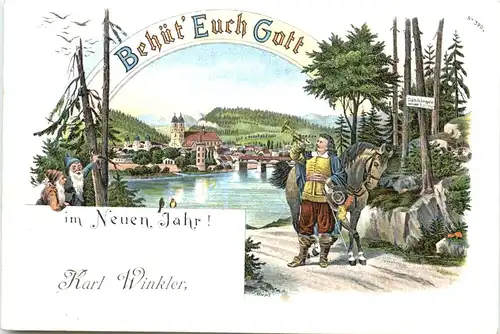 Säckingen - Behüt dich Gott - Litho -700104