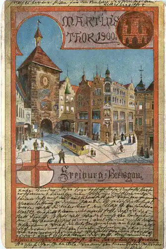 Freiburg - Martinsthor 1900 -700276