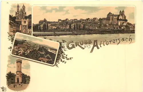 Gruss aus Altbreisach - Litho -700140