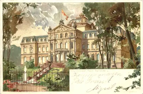 Karlsruhe - Erzherzogl. Palais - Litho -700164