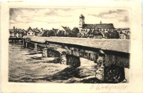 Säckingen mit Rheinbrücke -700290
