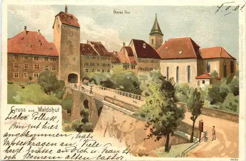 Gruss aus Waldshut - Litho -700372