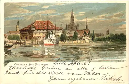 Konstanz - Das Kaufhaus - Litho -700378