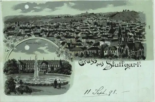 Gruss aus Stuttgart - Litho -700396