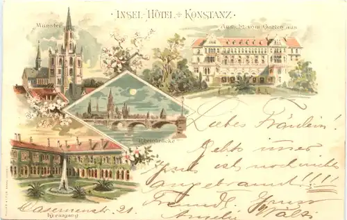 Konstanz - Insel Hotel - Litho -700414