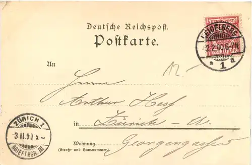 Hiedelberg - zum Ritter - Litho -700444