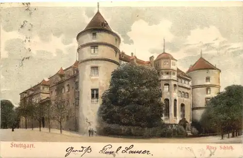 Stuttgart - Altes Schloss - Reliefkarte -700514