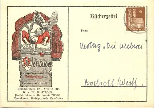 Emsdetten in Westfalen - Buchhandlung August Holländer -700518