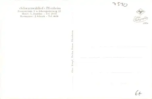 Pforzheim - Schwarzwaldhof -700554
