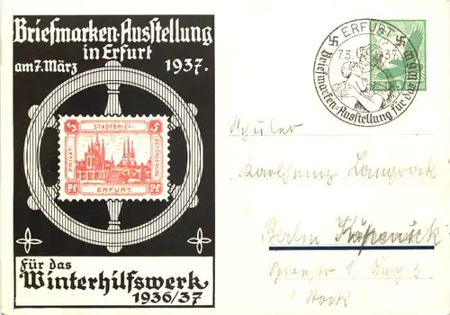 Erfurt - Briefmarken Ausstellung 1937 - WHW -700524