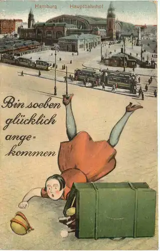 Hamburg - Bin soeben glücklich angekommen -700646