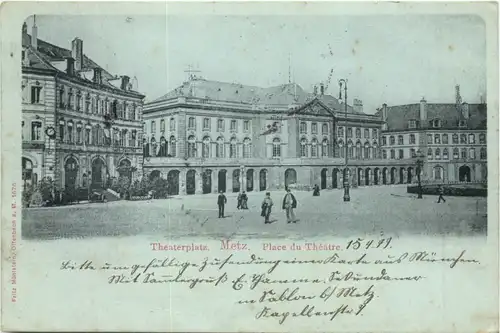 Metz - Theaterplatz - Litho -700710