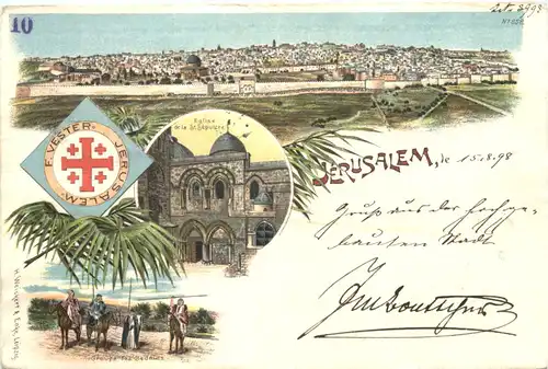 Jerusalem - Litho 1898 -700872