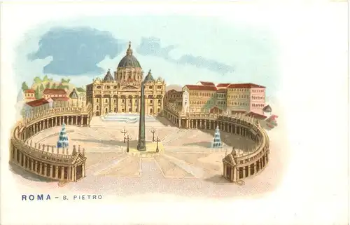 Roma - S. Pietro - Litho -700826