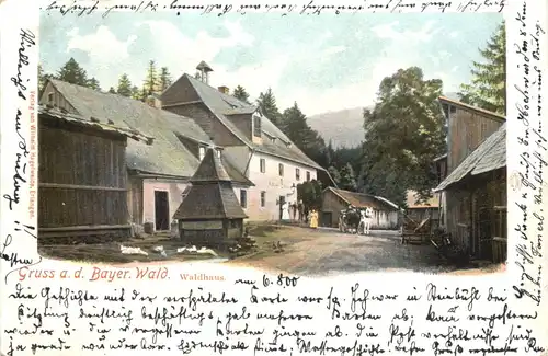 Gruss aus dem Bayerischen Wald - Waldhaus -700830