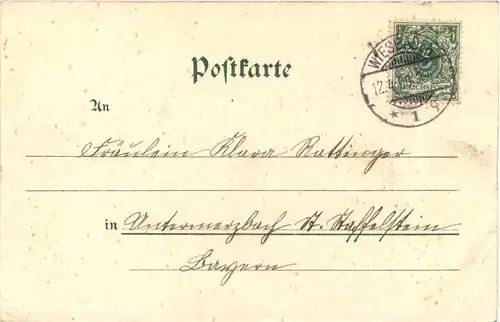 Gruss aus Wiesbaden - Litho -700928