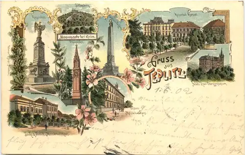 Gruss aus Teplitz - Litho -700938