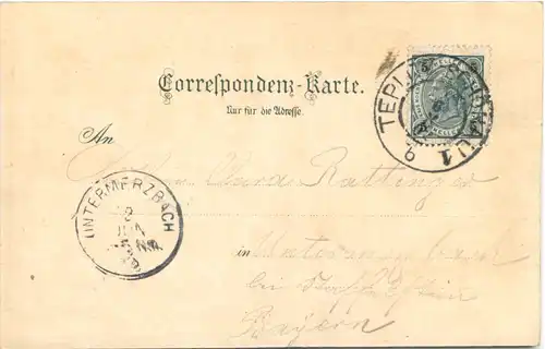 Gruss aus Teplitz - Litho -700938