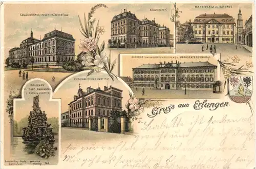 Gruss aus Erlangen - Litho -701042