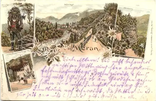 Gruss aus Meran - Litho 1894 -701102