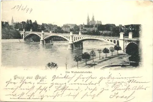 Gruss aus Basel - Wettsteinbrücke -701014