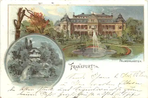 Frankfurt - Palmengarten - Litho -701026