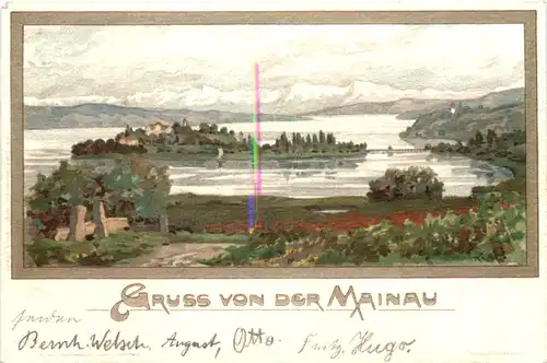 Gruss von der Mainau - Litho -700964