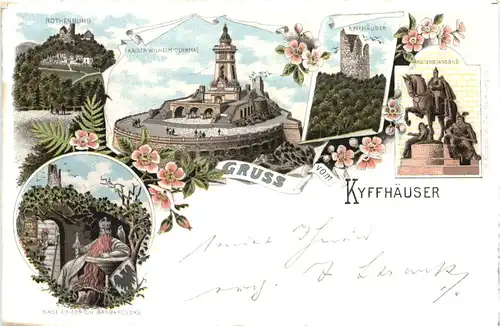 Gruss vom Kyffhäuser - Litho -700980