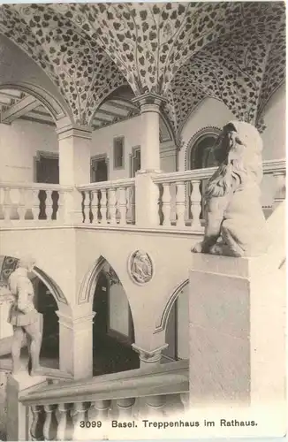 Basel - Treppenhaus im Rathaus -701208