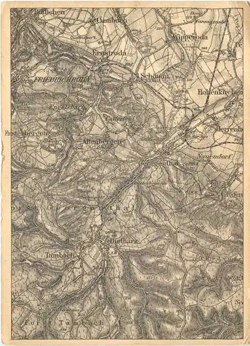 Georgenthal Tambach Dietharz - Landkarte -701338