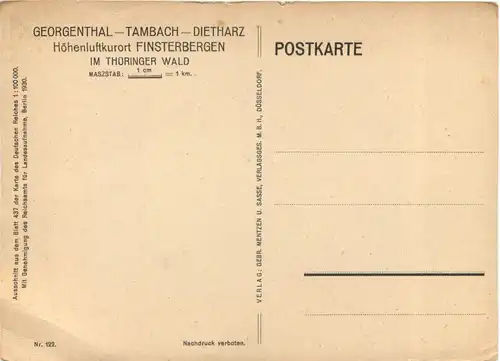 Georgenthal Tambach Dietharz - Landkarte -701338