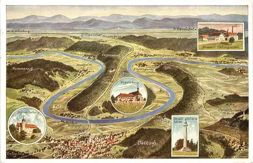 Volkach - Künstler Ak Eugen Felle -701536