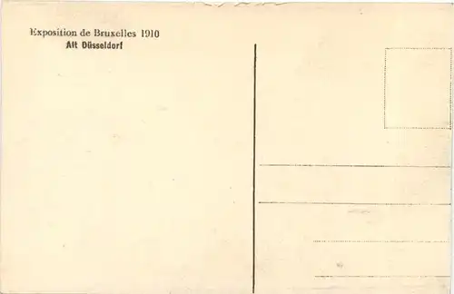 Exposition de Bruxelles 1910 - Alt Düsseldorf -701794