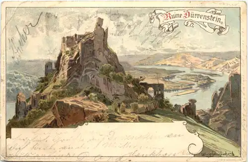 Ruine Dürrenstein - Litho - Dürnstein -701916